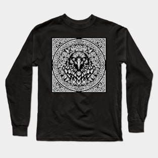 Celtic Raven Mandala Long Sleeve T-Shirt